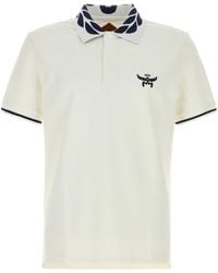 MCM - Stretch Piquet Polo Shirt - Lyst