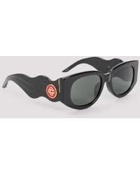 CASABLANCA - Metal Oval Wave Acetate Sunglasses Glasses - Lyst