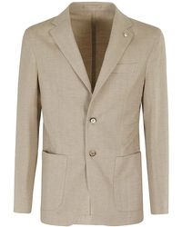 Luigi Bianchi - Giacca Cotone Cashmere Spinata - Lyst