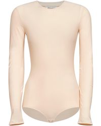 Maison Margiela - Almond Technical Jersey Bodysuit - Lyst