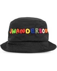 JW Anderson - Jw Anderson Bucket Hat With Logo - Lyst