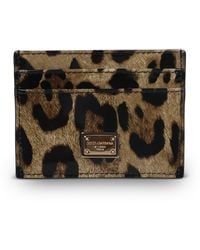 Dolce & Gabbana - Leopard-print Card Holder - Lyst