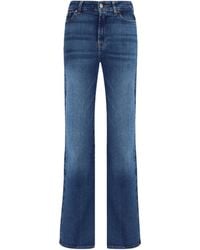 7FOR - Slim Illusion Leggy Bootcut Jeans Cotton; Elastane - Lyst