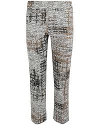 Avenue Montaigne - Cotton Blend Trousers - Lyst