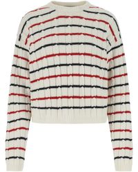 Miu Miu - Embroidered Cashmere Oversize Sweater - Lyst