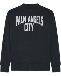 Palm Angels - Pa City Cotton Sweatshirt - Lyst