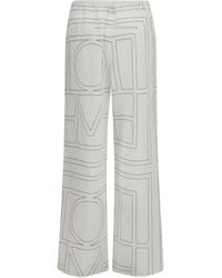 TOTEME - Pants Monogram- Cotton Trousers - Lyst