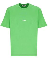 MSGM - T-shirts And Polos Green - Lyst