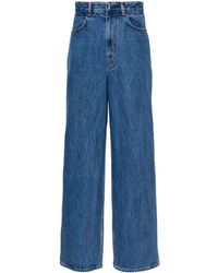 Givenchy - Mid Tise Marble-washed Denim Jeans - Lyst