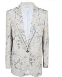 forte_forte - Peonia My Love Vi-Li Hopsack Jacket Vi Lilining: Cu Giacca - Lyst