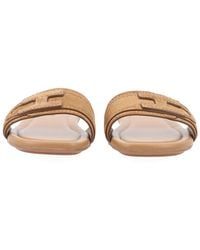 Hogan - Sandals Flat Calf Leather - Lyst