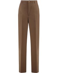 Gucci - Trousers Panama Polyester Straight - Lyst