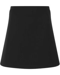 Bottega Veneta - Stretch Wool Blend Mini Skirt - Lyst