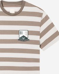 Emporio Armani - T-Shirt Striped Cotton (Main And Rib) T-Shirts - Lyst