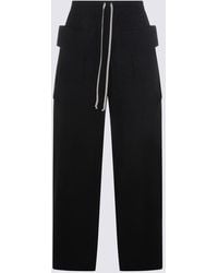 Rick Owens - Cotton Creatch Wide Drawstring Cargo Pants - Lyst