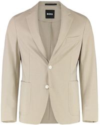BOSS - Single-Breasted Two-Button Jacket - Lyst