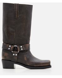 Paris Texas - 45mm Roxy Brushed Leather Boots - Lyst