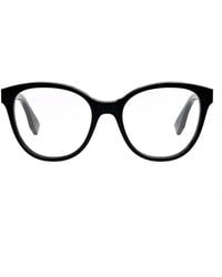 Fendi - Eyeglasses Cat Eye Full Rim, Shiny Frame And Clear Demo Lenses Lens Fe50024I001 - Lyst