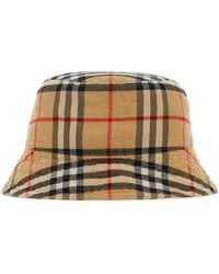Burberry - Embroidered Cotton Bucket Hat - Lyst