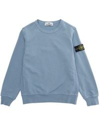 Stone Island - Sweatshirt Crewneck Cotton Hoods & Sweatshirts - Lyst