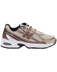 New Balance - Low Top Sneakers With Logo Patch On Side And Tongue Perforated Panels - Lyst
