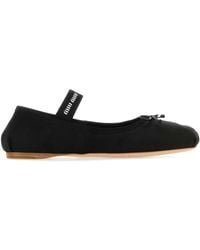 Miu Miu - Flat-Heeled Ballerina Shoes For By - Lyst