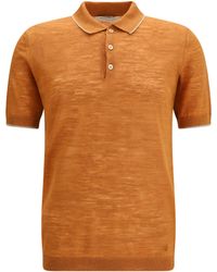 Brooksfield - Linen Blend Polo Linen; Polyester Shirts - Lyst