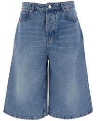 Ami Paris - Light High-Waisted Bermuda Shorts With Side Pockets - Lyst