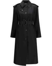 Burberry - Long Nylon Car Coat With Hood - Lyst