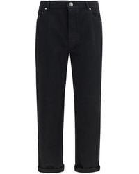 Brunello Cucinelli - Cotton High-Waisted Jean Clothing - Lyst
