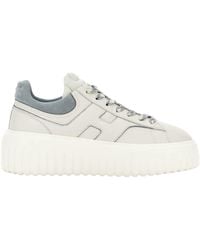 Hogan - Low-Top Nappa Leather Sneakers With Vertical Lines - Lyst