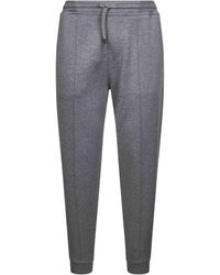 Brunello Cucinelli - Double Fleece Jogger Trousers - Lyst