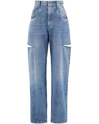 Maison Margiela - Cut-Out Denim Jeans - Lyst