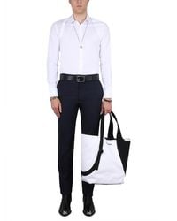 McQueen - Tailored Cigarette Pants Wool Trousers - Lyst