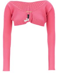 Jacquemus - 'Le Maille Pralu' Cropped Cardigan - Lyst