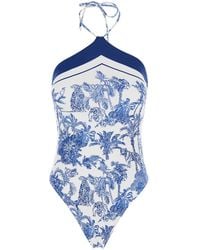 MC2 Saint Barth - 'Meryem' One-Piece Swimsuit With Halterneck And F - Lyst