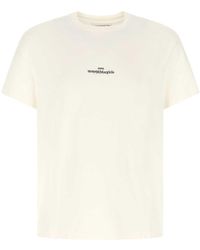 Maison Margiela - Ivory Cotton T-shirt Uomo - Lyst