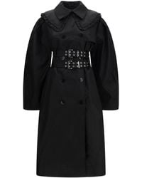 Ganni - Belted Double-Breasted Coat - Lyst