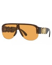 Versace - Sunglasses Aviator Semi Rim, Frame And Lens Ve4391Gb1-7 - Lyst