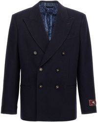 Etro - 'Decorative Basting' Blazer - Lyst