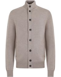 Slowear - Cardigan With Button Closure Virgin Wool Cardigans - Lyst