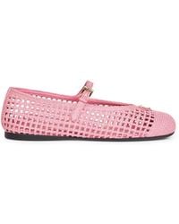 Prada - Ballet Flats Begonia Cotton Ballerina Shoes - Lyst