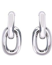 Rabanne - Silver Resin Earrings - Lyst