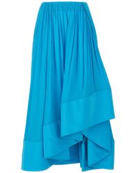 Lanvin - Asymmetrical Midi Skirt Skirts - Lyst