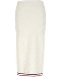 Fendi - All Over Logo Midi Skirt - Lyst