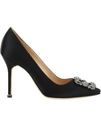 Manolo Blahnik - Hangisi 70 Satin Pump - Lyst