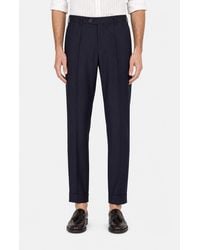 Brunello Cucinelli - Dark Wool Trousers - Lyst