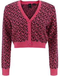 Pinko - Black And Pink Knitwear - Lyst