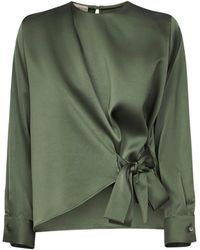 Blanca Vita - Satin Cesta Blouse - Lyst