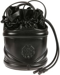 Alexander McQueen - The Curve Soft Large Leather Bucket Bag - Lyst